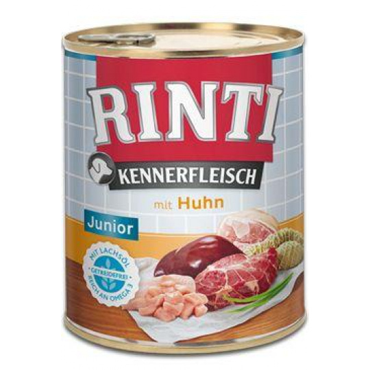 Rinti Dog Kennerfleisch konzerva Junior kuře 800g