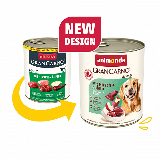 GRANCARNO Adult - s jelením mäsom a jablkami 800 g GRANCARNO Adult - s jelením mäsom a jablkami 800 g