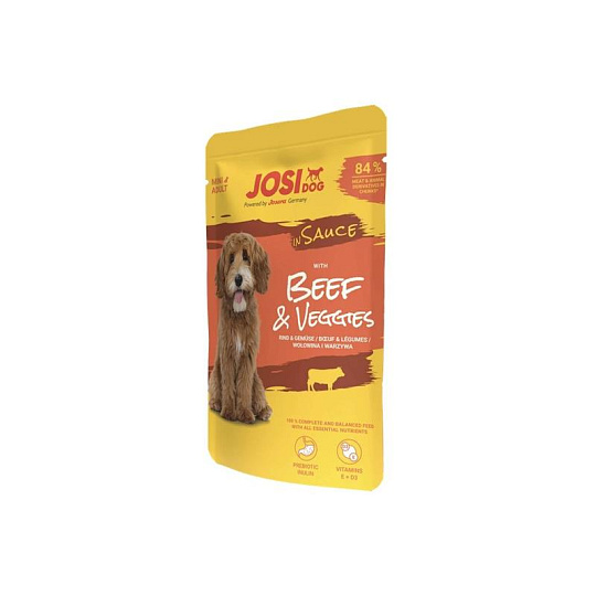 JosiDog pamlsok Dog Beef&Veggies in Sauce 100 g JosiDog pamlsok Dog Beef&Veggies in Sauce 100 g