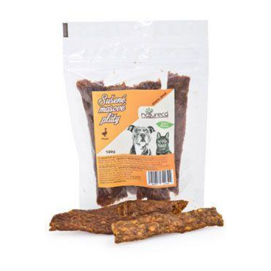 NATURECA pochúťka Mäsové pláty Kačica, 100% mäso 100g
