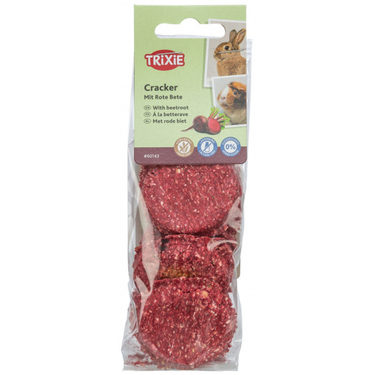 Cracker, sušenky pro hlodavce s červenou řepou, ø 4 cm / 150 g Cracker, sušenky pro hlodavce s červenou řepou, ø 4 cm / 150 g