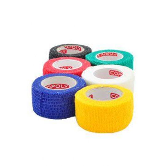 Elastická bandáž. CoPoly 2,5cm x 4,5m MIX 24ks