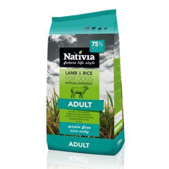 Nativia Dog Adult Lamb&Rice 3kg