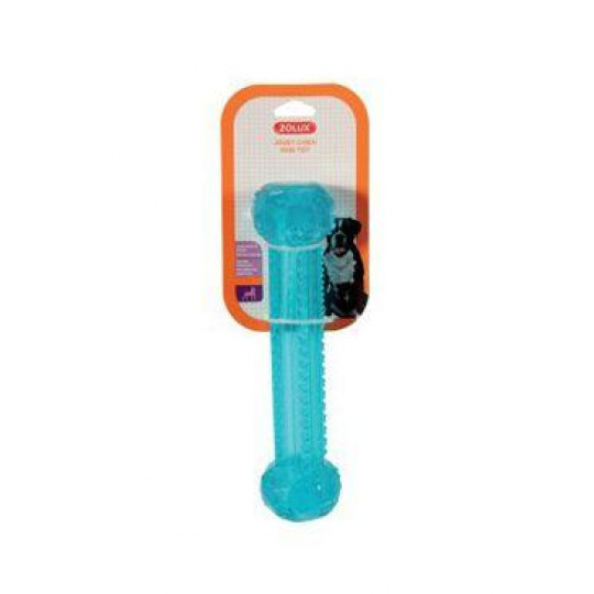 Hračka pes Kost TPR POP STICK 25cm tyrkys Zolux