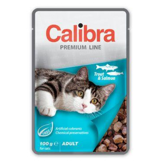 Calibra Cat  kapsa Premium Adult Trout & Salmon 100g