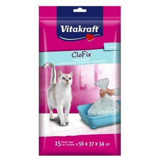 Vitakraft náhr.vrecúška do WC pre mačky CloFix 15ks