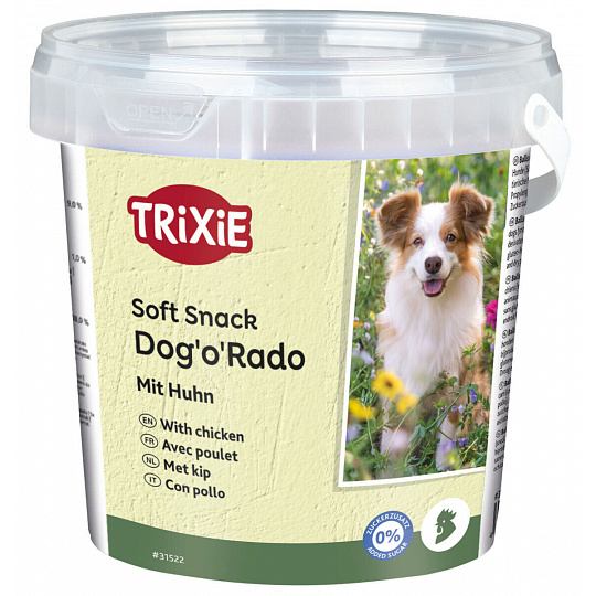 Soft Snack Dog´o´Rado - kuracie kúsky, vedierko 500 g Soft Snack Dog´o´Rado - kuracie kúsky, vedierko 500 g