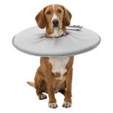 Ochranný mäkký golier "disk", polyester/pena, sivá