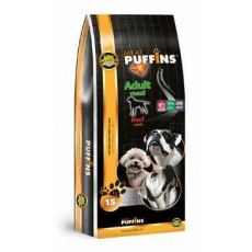 Puffins Dog Adult Maxi Beef 15kg Puffins Dog Adult Maxi Beef 15kg