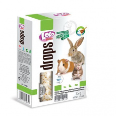 LOLO dropsy mliečno-medové pre hlodavce 75 g