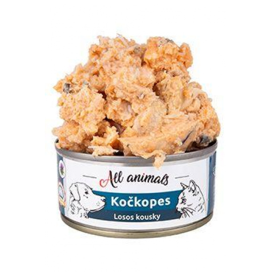 All Animals mačkopes konz. Losos kúsky 90g