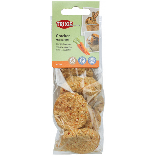 Cracker, sušenky pro hlodavce s mrkví, ø 4 cm / 150 g Cracker, sušenky pro hlodavce s mrkví, ø 4 cm / 150 g