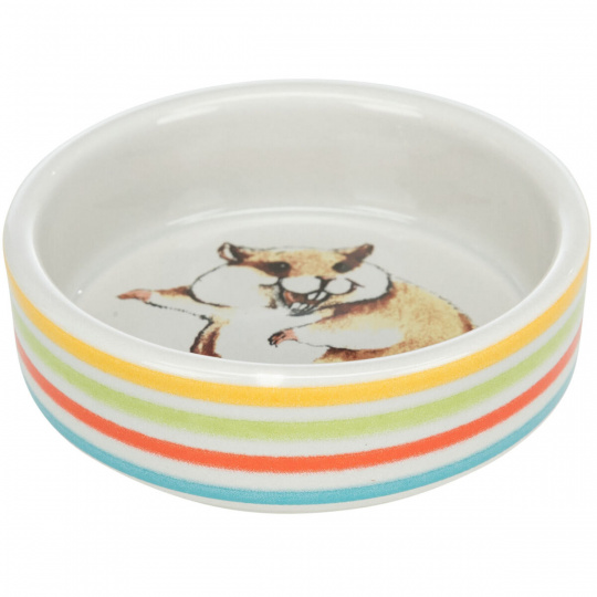 Keramická miska s motívom škrečka 80 ml/ 8 cm
