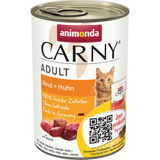 ANIMONDA konzerva CARNY Adult - hovädzie, kuracie 400g