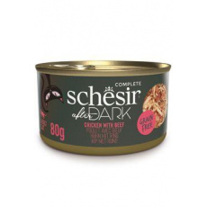 Schesir Cat konz. After Dark Wholefood kura/hovädzie 80g
