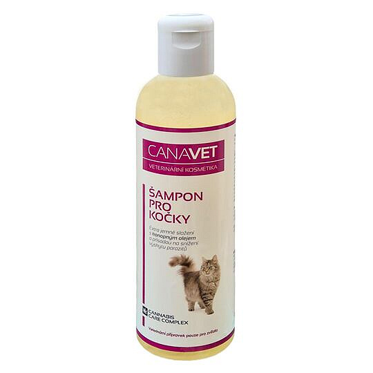 CANAVET šampón pre mačky s antipar.prísadou Canabis CC 250ml