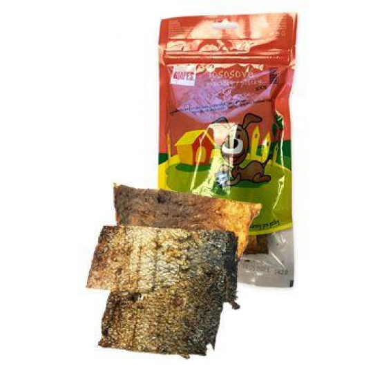 Pochúťka sušená MAPES lososové placky 100g