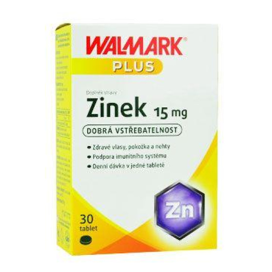 Zinek 15mg 30tbl Walmark