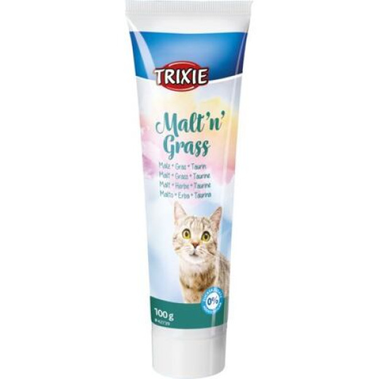 Malt'n'Grass pasta anti-hairball, se sladem,trávou,taurinem 100g