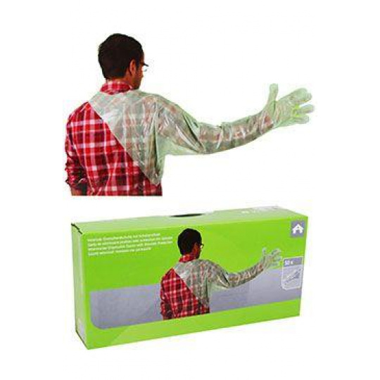 Rukávnik jednorazový zelený 120cm 50ks