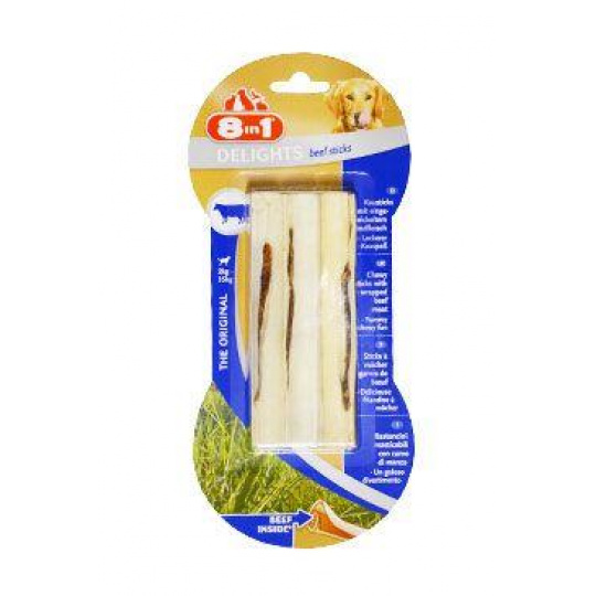 Pochúťka 8in1 Delights Beef Sticks 3ks Pochúťka 8in1 Delights Beef Sticks 3ks