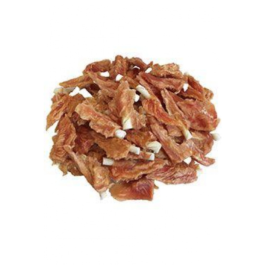 Pochúťka Kuracie filety na tyčke z byvolej kože 6cm500g Pochúťka Kuracie filety na tyčke z byvolej kože 6cm500g