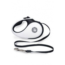 Vodítko samonavíjacie 15kg/5m čiernobiela Kiwi Vodítko samonavíjacie 15kg/5m čiernobiela Kiwi