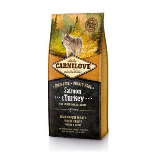 Carnilove Dog Salmon & Turkey for LB Adult 12kg