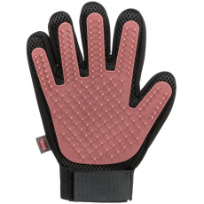 Rukavice na starostlivosť o srsť, 16 x 24 cm, sieťovina/TPR, ružová