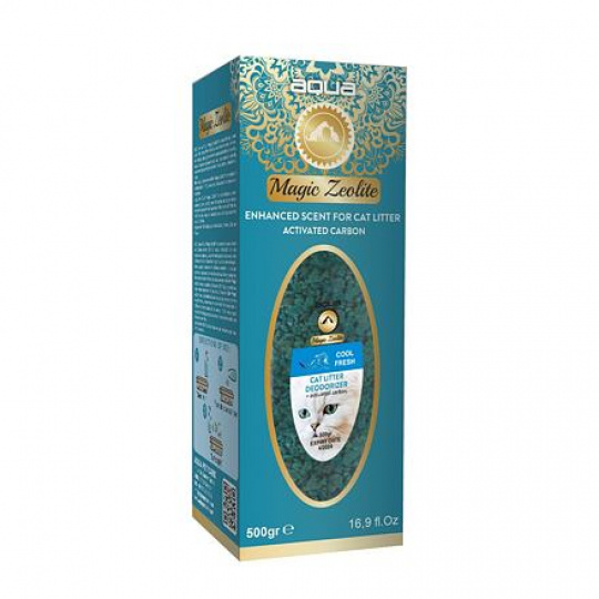 AQUA Magic Zeolite COOL FRESH - granulovaný deodorant pre mačacie WC, 500 g