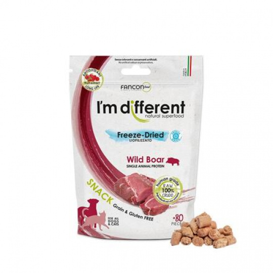 I´M DIFFERENT SNACK diviak - mrazom sušená pochúťka, 40 g