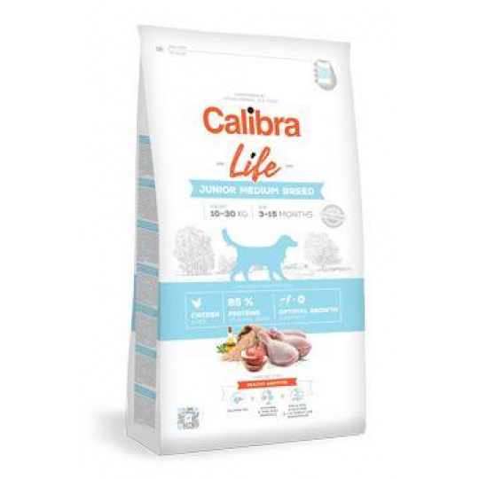 Calibra Dog Life Junior Medium Breed Chicken 12kg