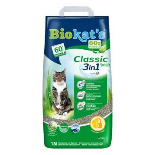 Podestýlka Biokat´s Classic Fresh 18L