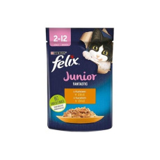 Nestlé FELIX Fantastic cat junior kura želé kapsička 26x85 g