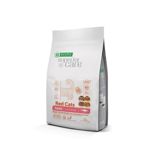 Natures P Superior care red cat GF adult sleď all breed 1,5 kg