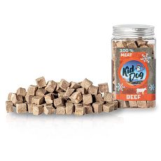 KIDDOG Super Premium 100% freeze dried BEEF CUBES - čistá hovězí svalovina sušená mrazem 70 g KIDDOG Super Premium 100% freeze dried BEEF CUBES - čistá hovězí svalovina sušená mrazem 70 g