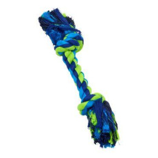 Hračka pes BUSTER Dent.Rope 2 uzly modrá/limet.23cm S Hračka pes BUSTER Dent.Rope 2 uzly modrá/limet.23cm S