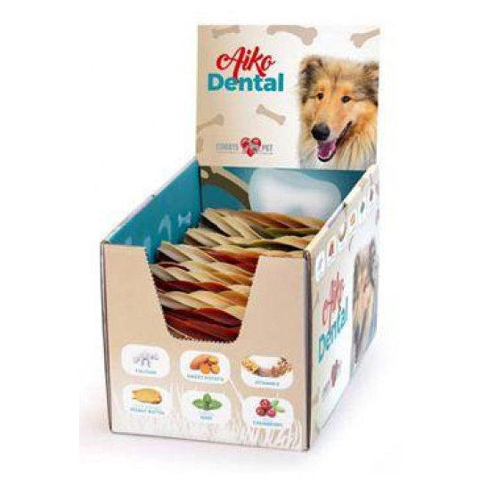Pochúťka Aiko Dental Dual Colour Twist.Stix 100ks box