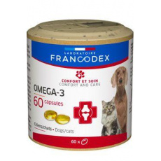 Francodex Omega 3 Capsules pes, mačka 60tbl