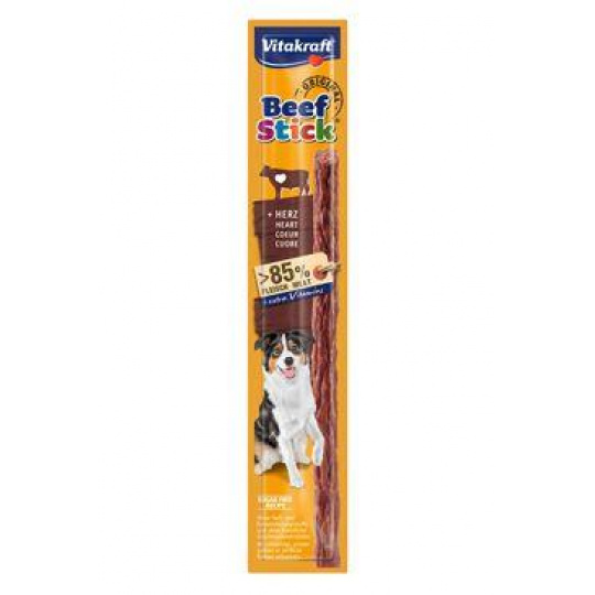 Vitakraft Dog poch. Beef Stick srdce 12g
