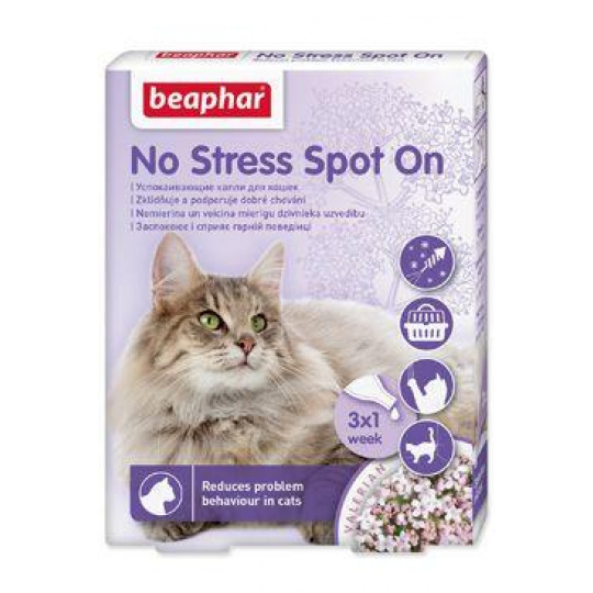 Beaphar No Stress Spot-on pre mačky 3x0,4ml