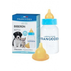 Francodex Fľaša na kŕmenie šteniat a mačiatok 120ml