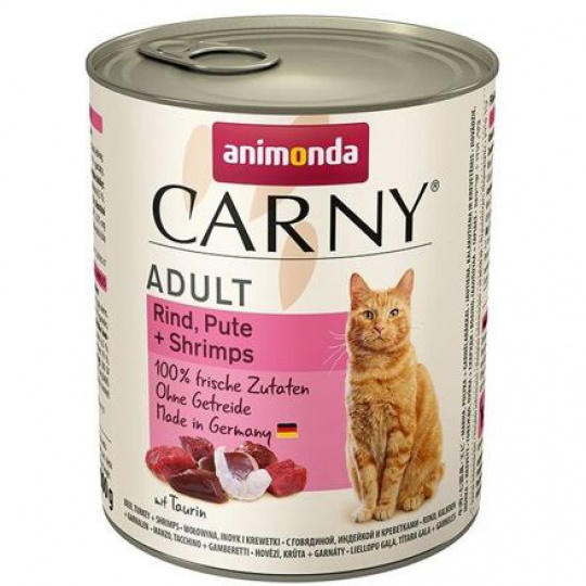 ANIMONDA konzerva CARNY Adult - hovädzie, morka, raky 800g