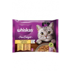 Whiskas kapsička Pure Delight hydinové v želé 4x85g