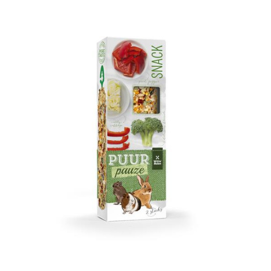 PUUR pauze Sticks bell pepper & broccoli - lahodné tyčinky pre králiky a hlodavce 110 g