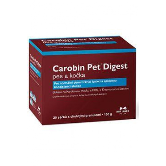 Carobin Pet Digest pre psy a mačky 30 vrecúšok/150g