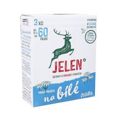 Prací prášok Jelen White 60 praní, 3kg BOX