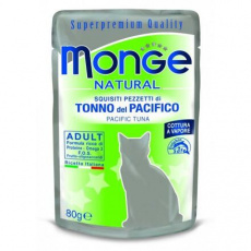 MONGE NATURAL kapsička tuniak v želé pre mačky 80 g