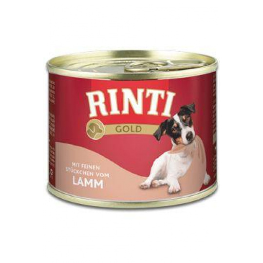 Rinti Dog Gold konzerva jehně 185g