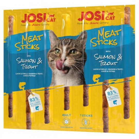 JosiCat pamlsok Cat Meat Sticks Salmon&Trout 35 g JosiCat pamlsok Cat Meat Sticks Salmon&Trout 35 g